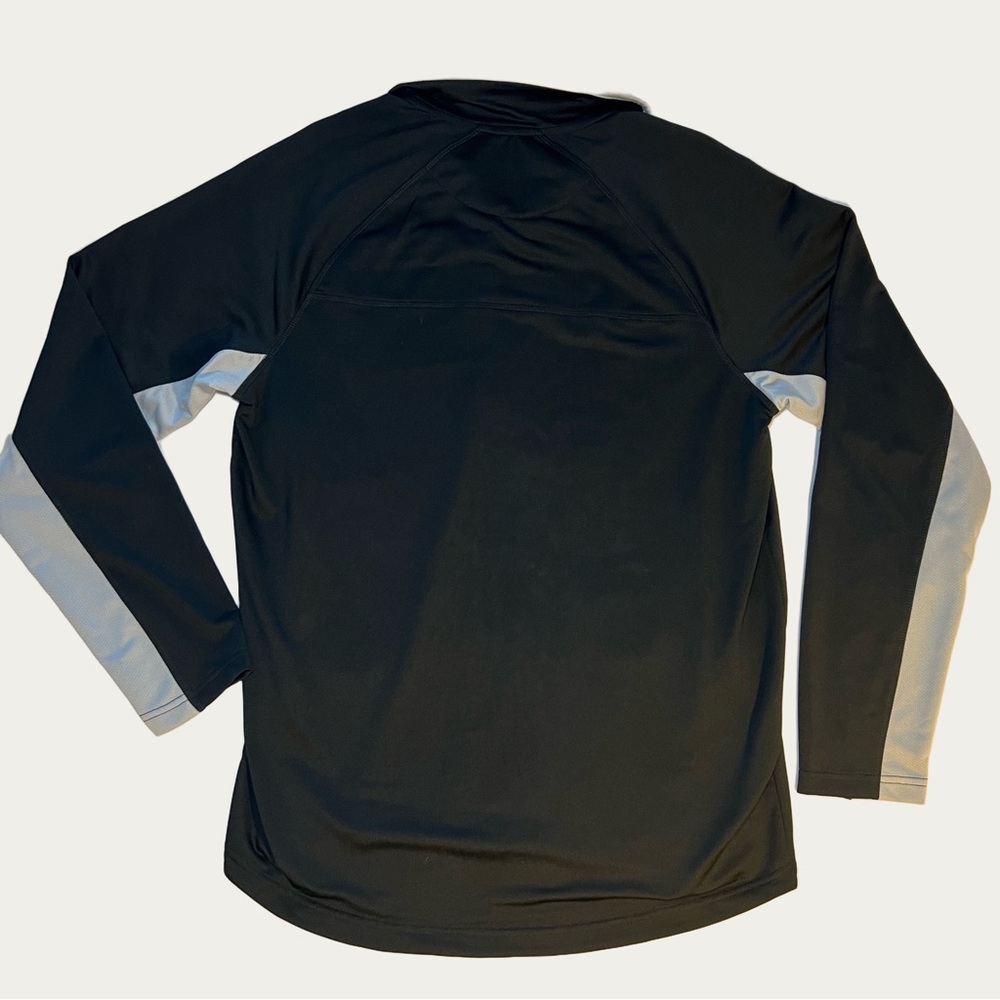 Fila Men’s Black and Gray Zip Top Performance Pullover Size‎ Large - Picture 2 of 15